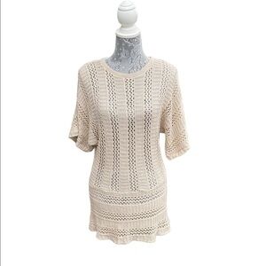 Joseph A short‎ sleeve sweater size L